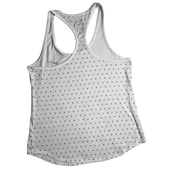 Nike Womens Sz M Dri-FIT Racerback Tank Top Running Performance Polka Dot-1552 - Picture 2 of 5